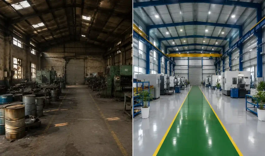 SN Construction Hub Industrial Interior Design
