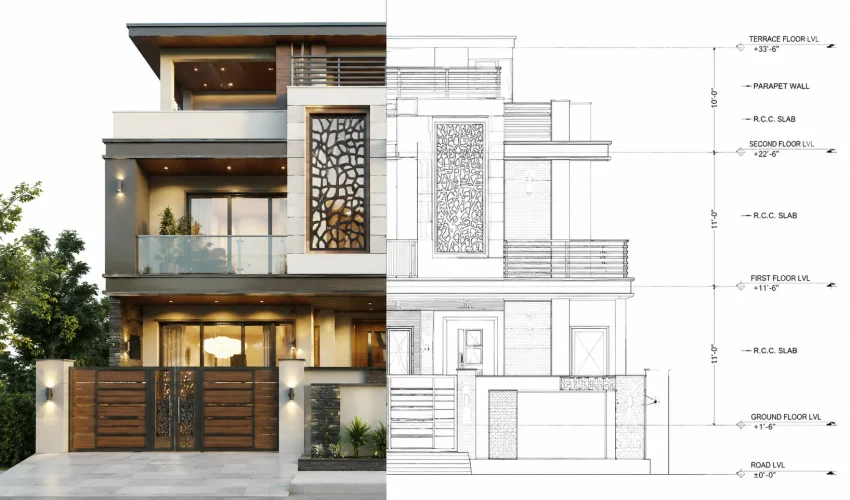 SN Construction Hub Residential Buildings Architecture